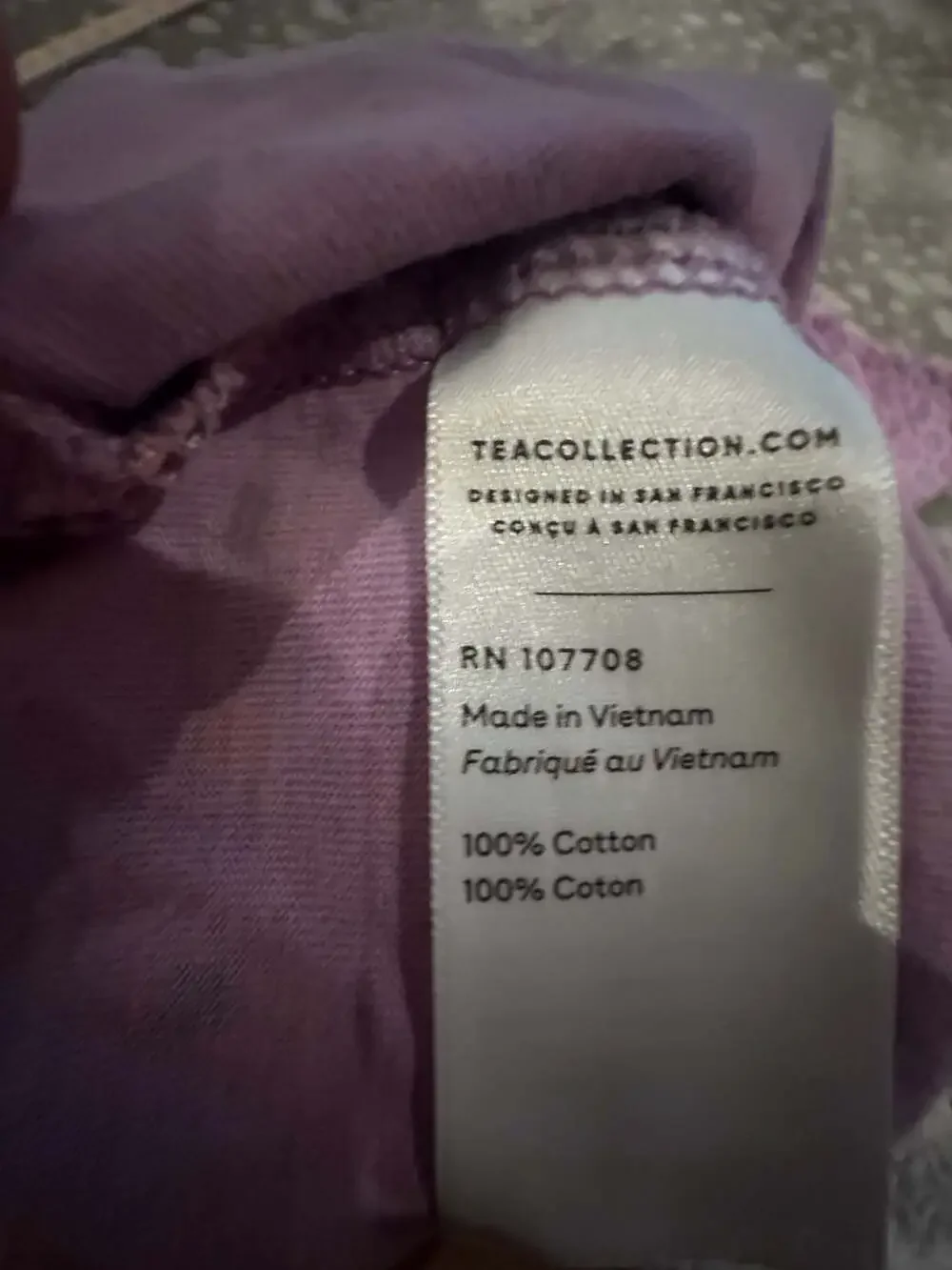 Tea Collection Twirl Dress Girls Size 8 Korean Tiles Purple Floral
